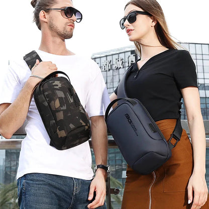 Bolso Bandolera Cruzado Antirrobo Multifuncional Impermeable Para Hombre by MISS BOLSOS