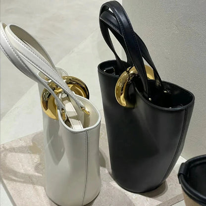 Vintage women handbag new versatile commuting style simple buckle bag shoulder bag by MISS BOLSOS