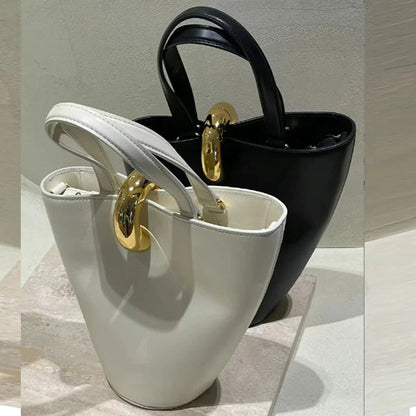 Vintage women handbag new versatile commuting style simple buckle bag shoulder bag by MISS BOLSOS