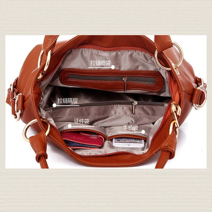 Large Capacity Women's Tote Bag Brand PU Leather Fashionable Handbag Luxury Designer Women Shoulder Bag Travel Handbag 2026 New by MISS BOLSOS