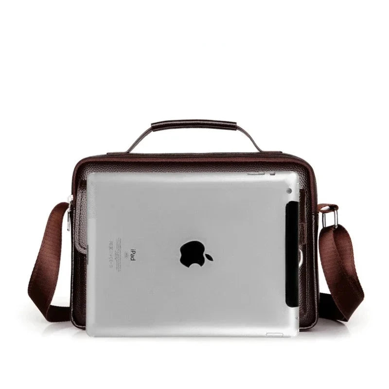 Bolso Hombro Hombre PU Cuero 10.4 Pulgadas Ipad Maletín Messenger Moderno by MISS BOLSOS