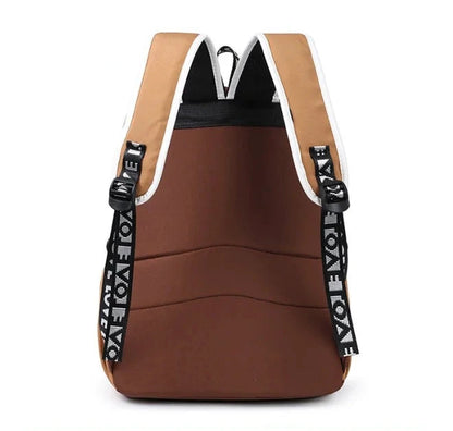 Mochila Escolar Capybara Para Adolescentes Niños Con Llavero De Felpa by MISS BOLSOS