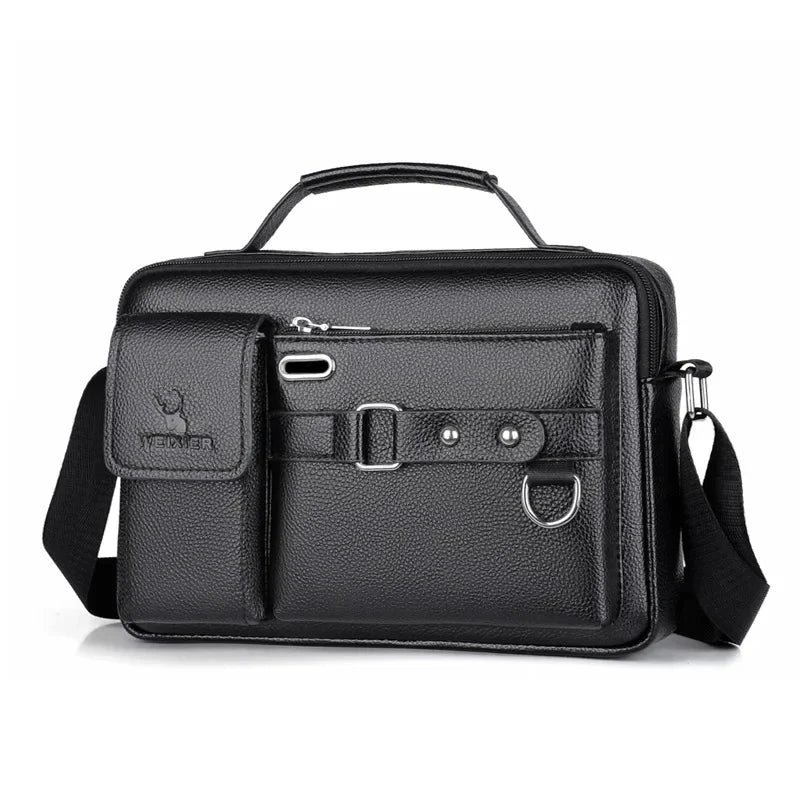 Bolso Hombro Hombre PU Cuero 10.4 Pulgadas Ipad Maletín Messenger Moderno by MISS BOLSOS