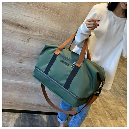 Bolsa Deportiva de Gimnasio de Gran Capacidad para Viaje Con Correa Cruzada by MISS BOLSOS