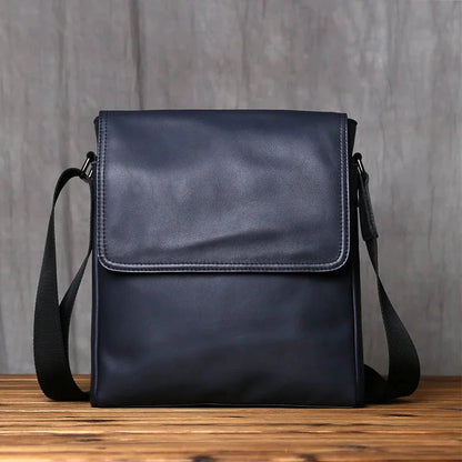 Bolso De Cuero Hombres Bandolera Vertical Piel Natural by MISS BOLSOS