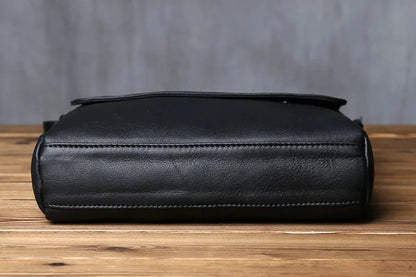 Bolso De Cuero Hombres Bandolera Vertical Piel Natural by MISS BOLSOS