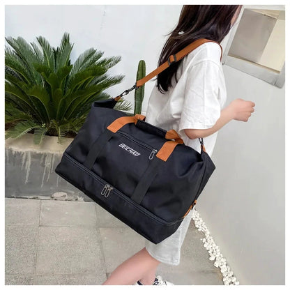 Bolsa Deportiva de Gimnasio de Gran Capacidad para Viaje Con Correa Cruzada by MISS BOLSOS