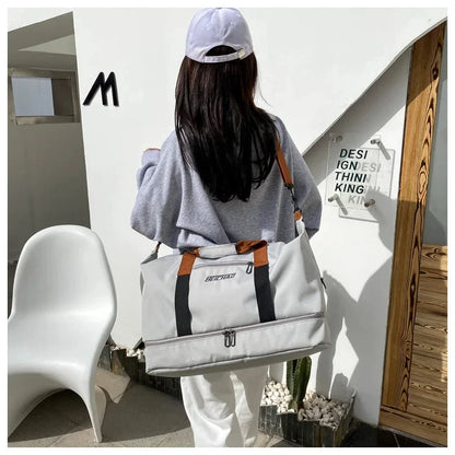 Bolsa Deportiva de Gimnasio de Gran Capacidad para Viaje Con Correa Cruzada by MISS BOLSOS