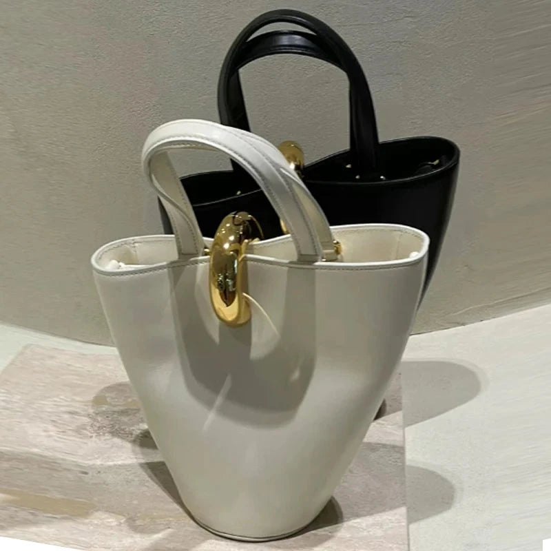 Vintage women handbag new versatile commuting style simple buckle bag shoulder bag by MISS BOLSOS