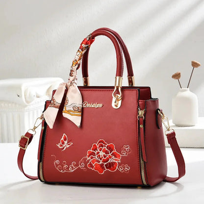 Luxury Brand Designer Women's Handbag Classic Embroidery Crossbody Bag Large Capacity Shoulder Bag Commuting tote bag Women by MISS BOLSOS