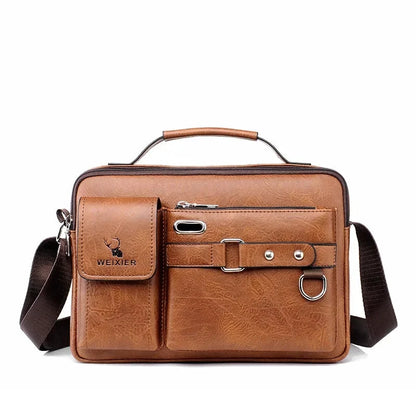Bolso Hombro Hombre PU Cuero 10.4 Pulgadas Ipad Maletín Messenger Moderno by MISS BOLSOS