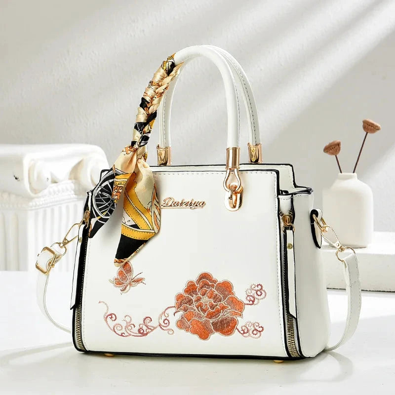 Luxury Brand Designer Women's Handbag Classic Embroidery Crossbody Bag Large Capacity Shoulder Bag Commuting tote bag Women by MISS BOLSOS