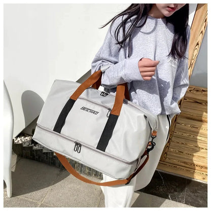 Bolsa Deportiva de Gimnasio de Gran Capacidad para Viaje Con Correa Cruzada by MISS BOLSOS