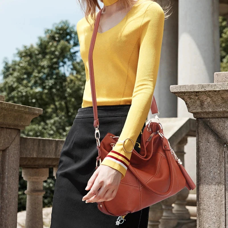 Large Capacity Women's Tote Bag Brand PU Leather Fashionable Handbag Luxury Designer Women Shoulder Bag Travel Handbag 2026 New by MISS BOLSOS