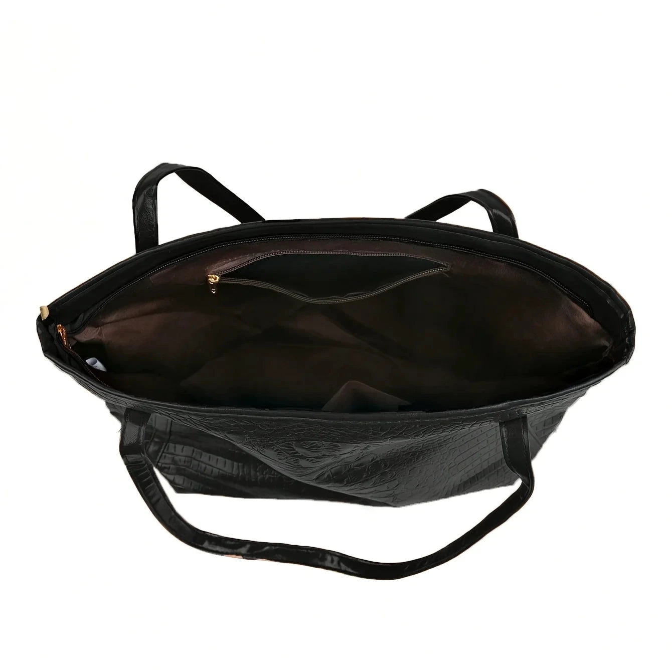 Luxury Women's Shoulder Bag Large Capacity Crocodile Pattern Tote Handbag For Women Shopping Bag by MISS BOLSOS