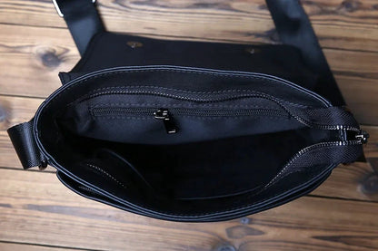 Bolso De Cuero Hombres Bandolera Vertical Piel Natural by MISS BOLSOS